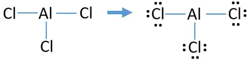 mark lone pairs on AlCl3